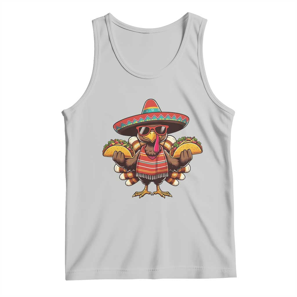 Funny Thanksgiving Turkey Tank Top Taco Mexican Christmas TS14 Ash Print Your Wear