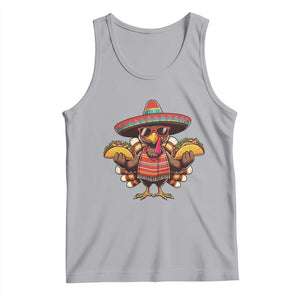 Funny Thanksgiving Turkey Tank Top Taco Mexican Christmas TS14 Athletic Heather Print Your Wear