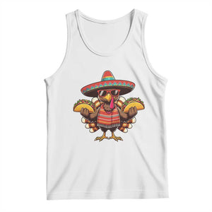 Funny Thanksgiving Turkey Tank Top Taco Mexican Christmas TS14 White Print Your Wear