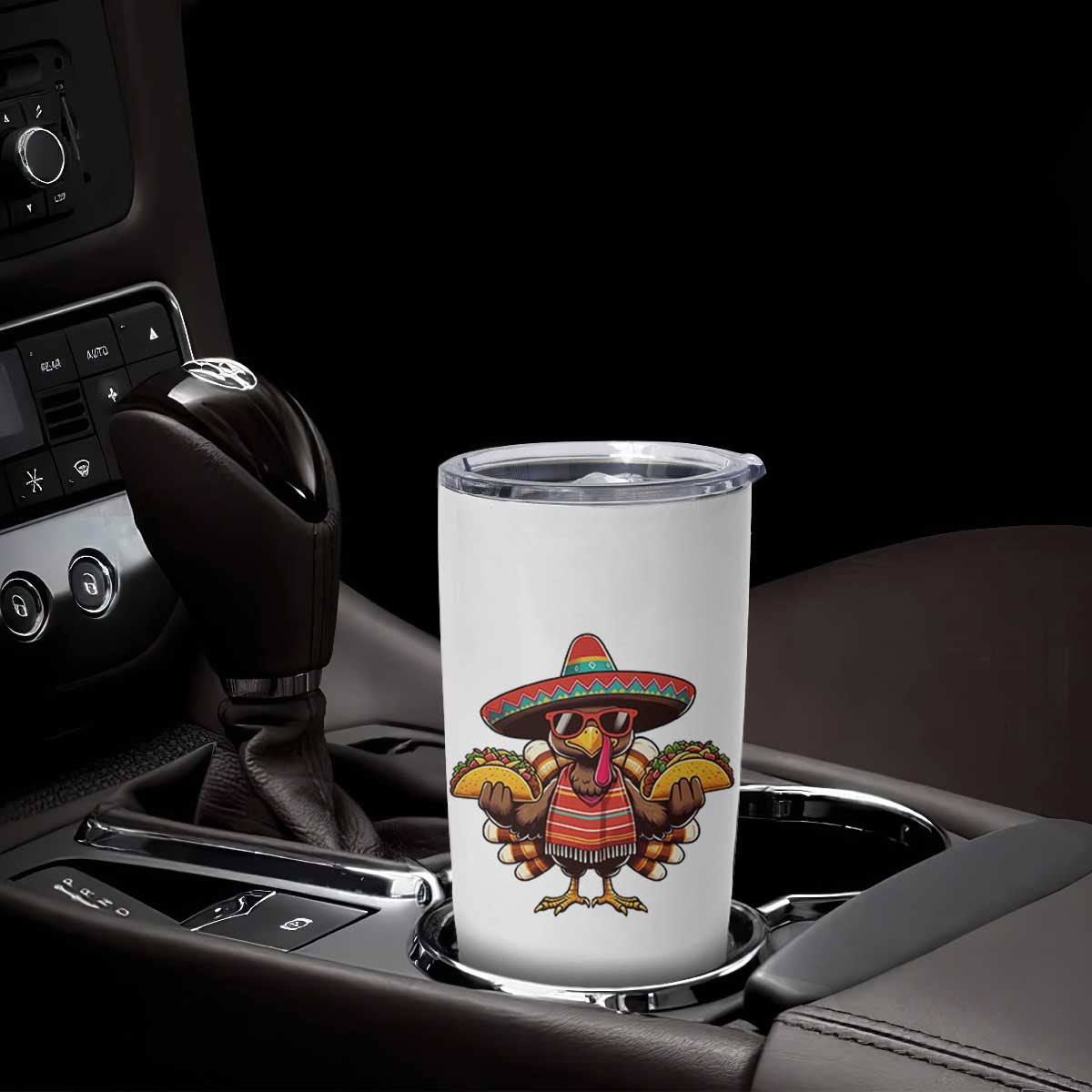 Funny Thanksgiving Turkey Tumbler Cup Taco Mexican Christmas TS14 Print Your Wear