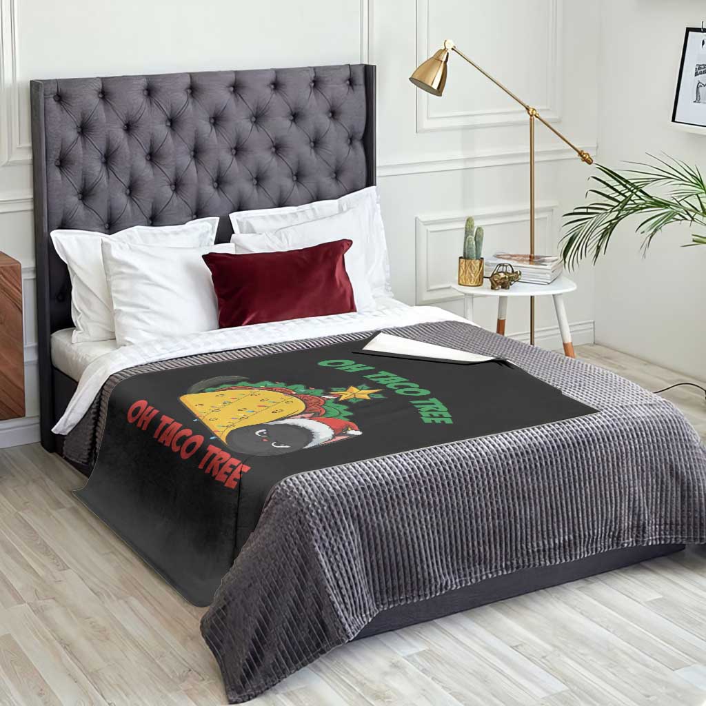 Funny Taco Cat Tree Christmas Throw Blanket TS14 Print Your Wear