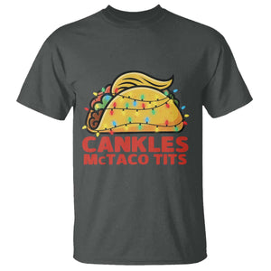 Taco Trump Mexican Christmas T Shirt Cankles McTaco Tits TS14 Dark Heather Print Your Wear