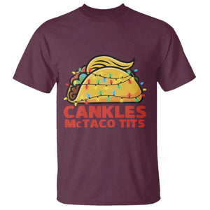 Taco Trump Mexican Christmas T Shirt Cankles McTaco Tits TS14 Maroon Print Your Wear