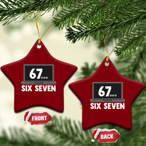 67 Six Seven Meme Ceramic Ornament Funny Tech Support TS14 Print Your Wear
