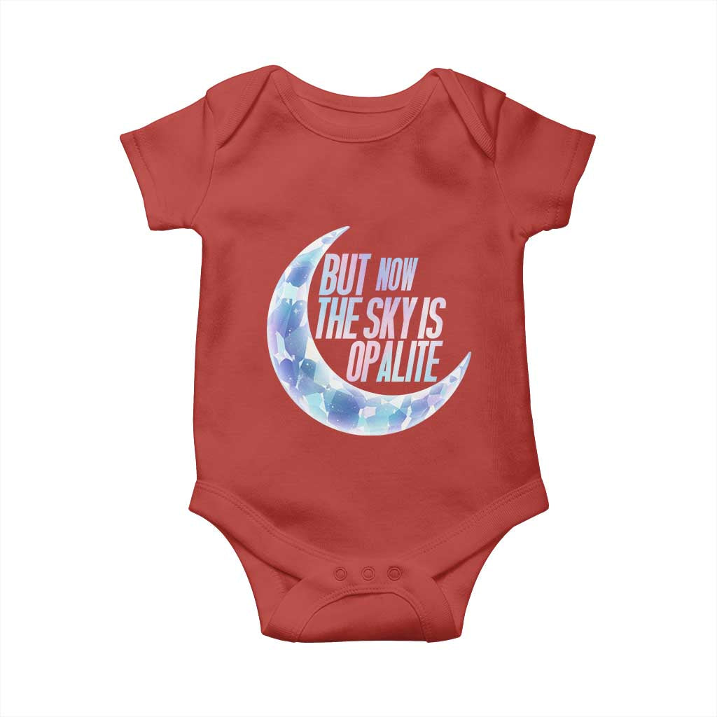 The Sky Is Opalite Moonstone Mystical Crystal Lover Baby Onesie TS14 Red Print Your Wear
