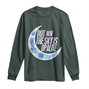 The Sky Is Opalite Moonstone Mystical Crystal Lover Long Sleeve Shirt TS14 Dark Forest Green Print Your Wear