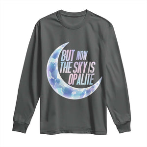 The Sky Is Opalite Moonstone Mystical Crystal Lover Long Sleeve Shirt TS14 Dark Heather Print Your Wear