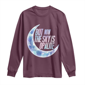 The Sky Is Opalite Moonstone Mystical Crystal Lover Long Sleeve Shirt TS14 Maroon Print Your Wear