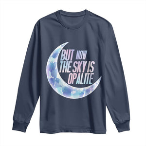 The Sky Is Opalite Moonstone Mystical Crystal Lover Long Sleeve Shirt TS14 Navy Print Your Wear