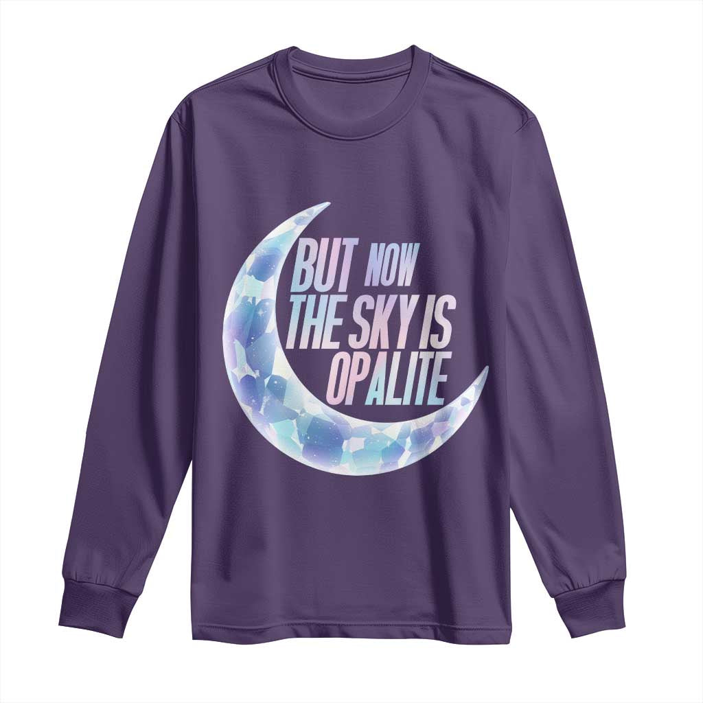 The Sky Is Opalite Moonstone Mystical Crystal Lover Long Sleeve Shirt TS14 Purple Print Your Wear