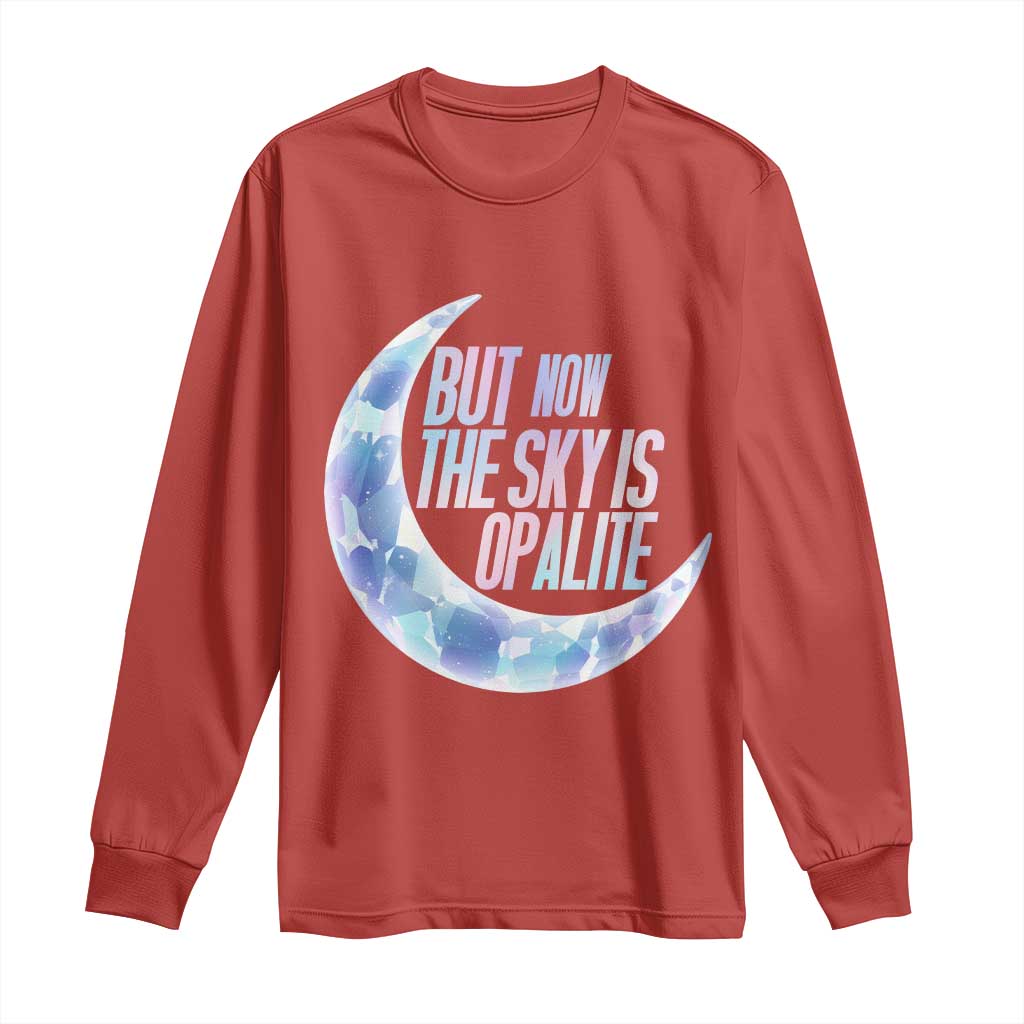The Sky Is Opalite Moonstone Mystical Crystal Lover Long Sleeve Shirt TS14 Red Print Your Wear