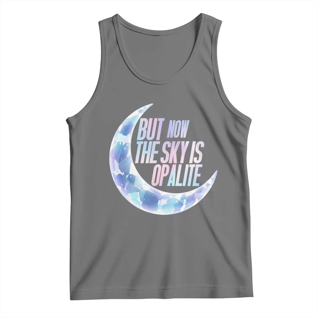 The Sky Is Opalite Moonstone Mystical Crystal Lover Tank Top TS14 Black Heather Print Your Wear