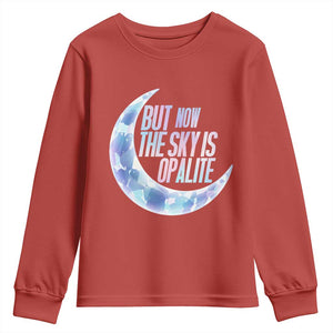 The Sky Is Opalite Moonstone Mystical Crystal Lover Youth Sweatshirt TS14 Red Print Your Wear