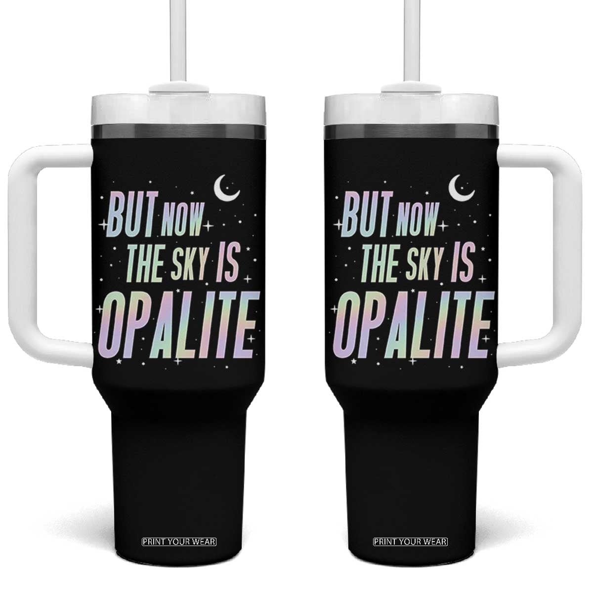 Opalite Costume Mystical Crystal Lover Tumbler With Handle TS14 One Size: 40 oz Black Print Your Wear