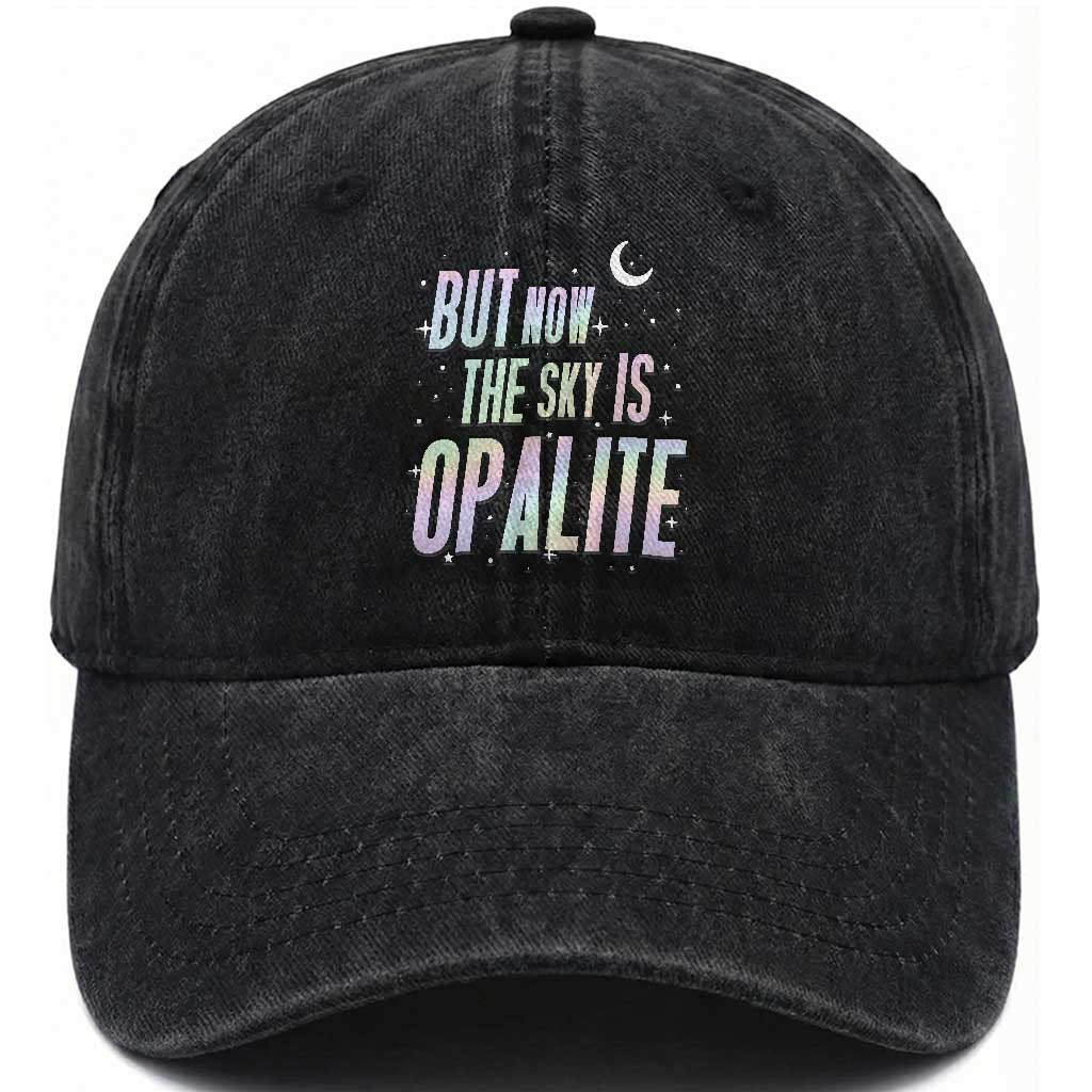 Opalite Costume Mystical Crystal Lover Washed Cotton Baseball Cap TS14 Washed Cap Universal Fit Black Print Your Wear