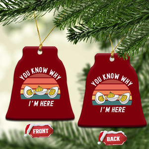 Funny Thanksgiving Dinner Ceramic Ornament You Know Why I Am Here TS14 Print Your Wear