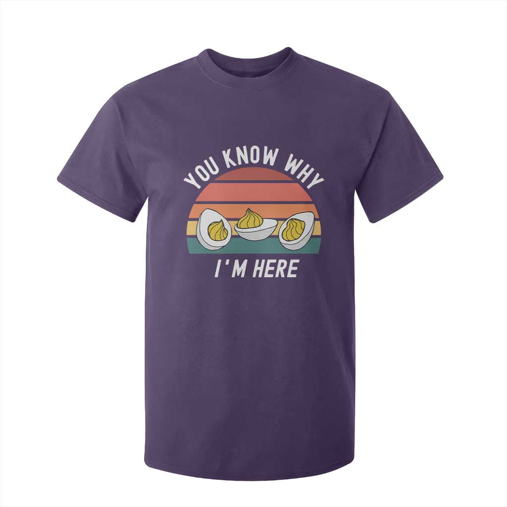 Funny Thanksgiving Dinner T Shirt For Kid You Know Why I Am Here TS14 Purple Print Your Wear