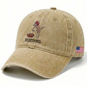 God Forbid a White Boy Get a Lil Motion Washed Cotton Baseball Cap Marcus The Worm Robert Meme Funny Internet Quote TS14 Print Your Wear