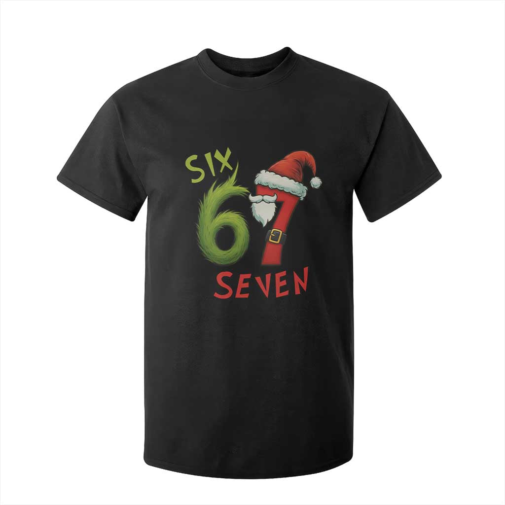 67 Six Seven Christmas Meme T Shirt For Kid Funny Santa Xmas TS14 Black Print Your Wear