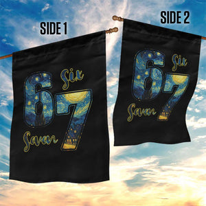 67 Six Seven Meme Garden Flag Starry Night Van Gogh TS14 Print Your Wear