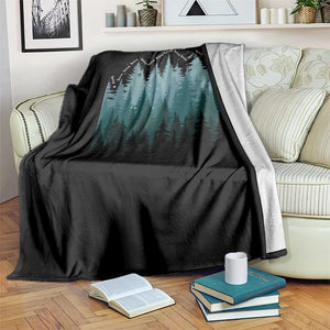Hoa Hoa Hoa Throw Blanket Twilight Lover Pine Forest Cozy TS14 Print Your Wear