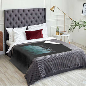 Hoa Hoa Hoa Throw Blanket Twilight Lover Pine Forest Cozy TS14 Print Your Wear