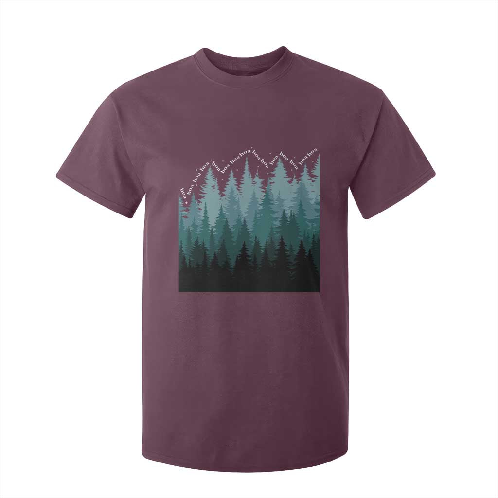 Hoa Hoa Hoa T Shirt For Kid Twilight Lover Pine Forest Cozy TS14 Maroon Print Your Wear