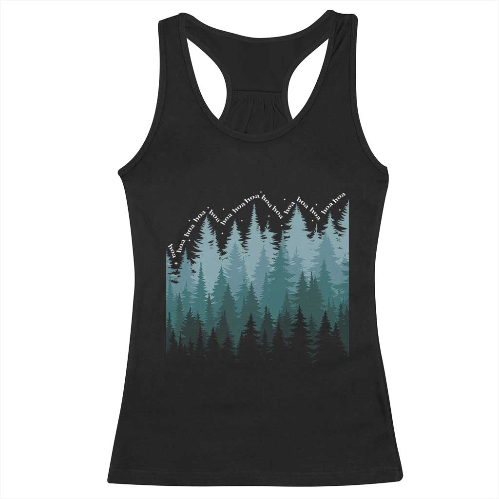 Hoa Hoa Hoa Racerback Tank Top Twilight Lover Pine Forest Cozy TS14 Black Print Your Wear