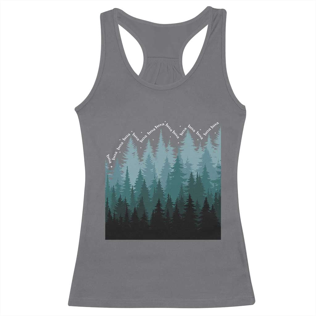 Hoa Hoa Hoa Racerback Tank Top Twilight Lover Pine Forest Cozy TS14 Charcoal Print Your Wear