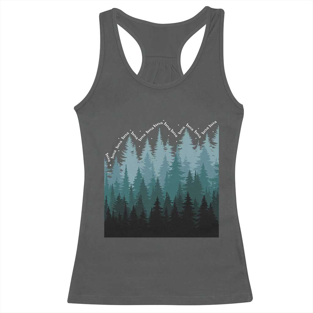 Hoa Hoa Hoa Racerback Tank Top Twilight Lover Pine Forest Cozy TS14 Dark Heather Print Your Wear