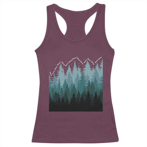 Hoa Hoa Hoa Racerback Tank Top Twilight Lover Pine Forest Cozy TS14 Maroon Print Your Wear