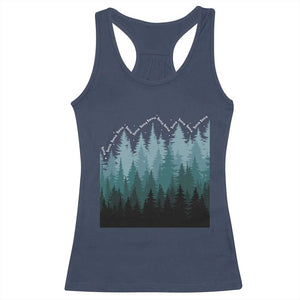 Hoa Hoa Hoa Racerback Tank Top Twilight Lover Pine Forest Cozy TS14 Navy Print Your Wear
