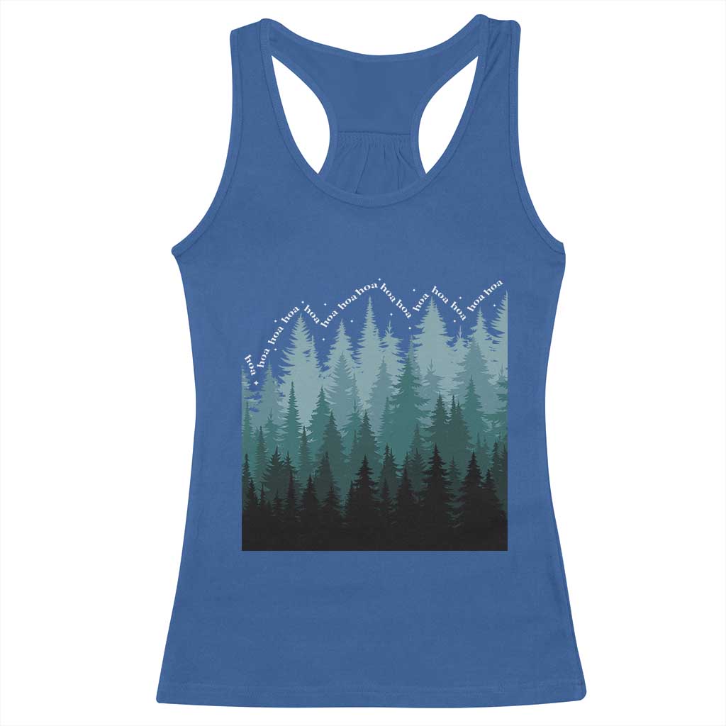 Hoa Hoa Hoa Racerback Tank Top Twilight Lover Pine Forest Cozy TS14 Royal Blue Print Your Wear