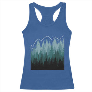 Hoa Hoa Hoa Racerback Tank Top Twilight Lover Pine Forest Cozy TS14 Royal Blue Print Your Wear