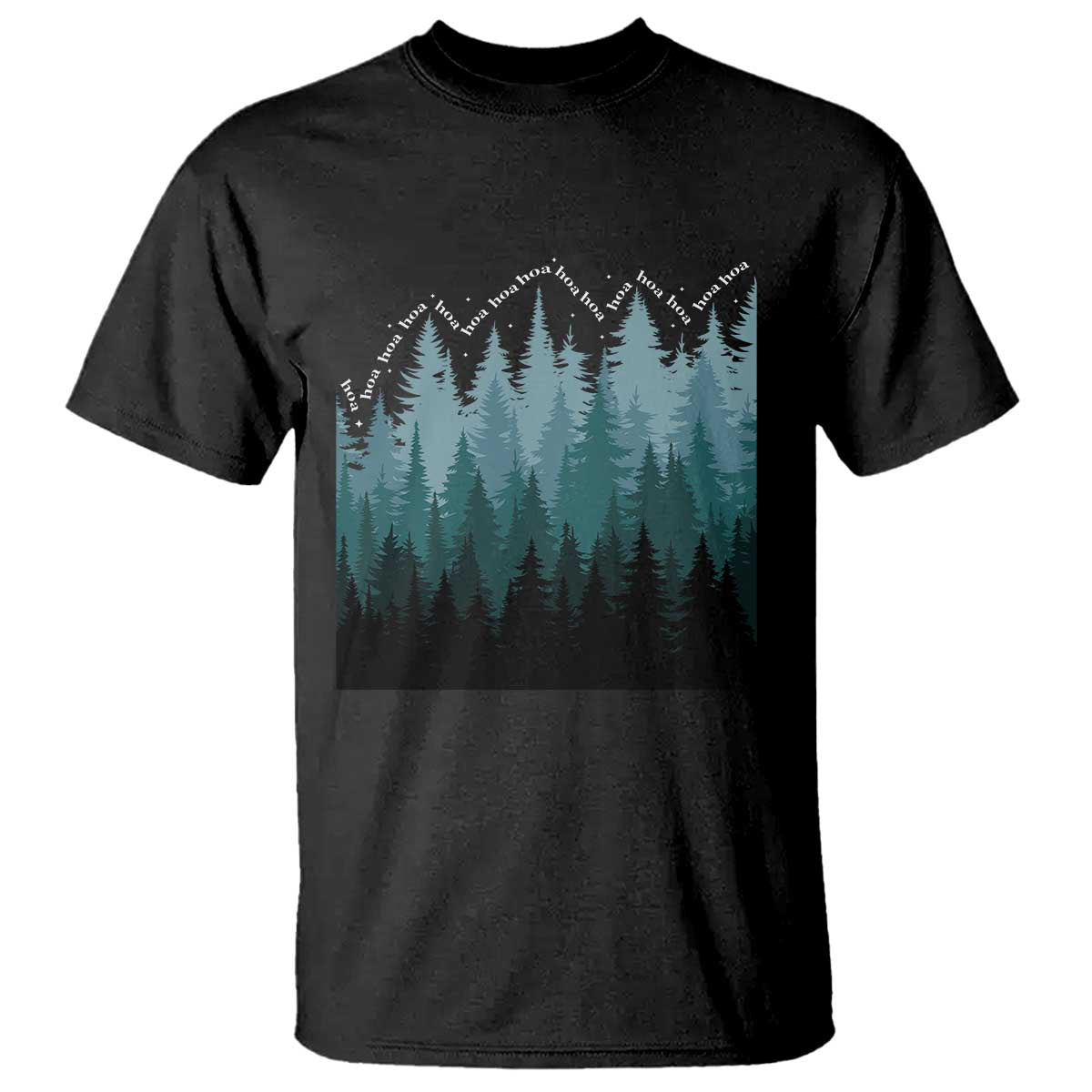 Hoa Hoa Hoa T Shirt Twilight Lover Pine Forest Cozy TS14 Black Print Your Wear