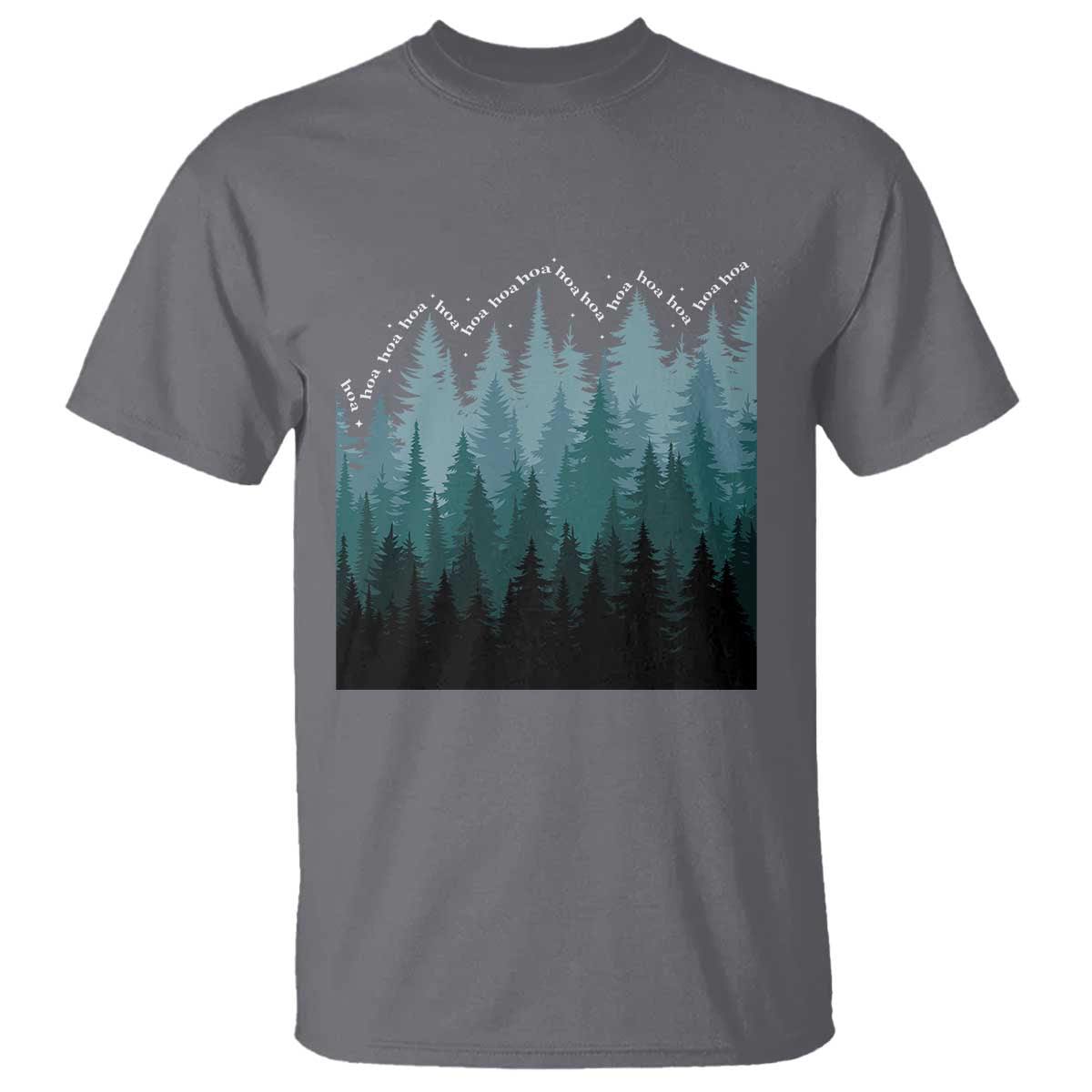 Hoa Hoa Hoa T Shirt Twilight Lover Pine Forest Cozy TS14 Charcoal Print Your Wear