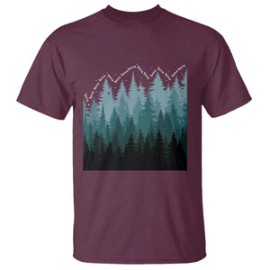 Hoa Hoa Hoa T Shirt Twilight Lover Pine Forest Cozy TS14 Maroon Print Your Wear