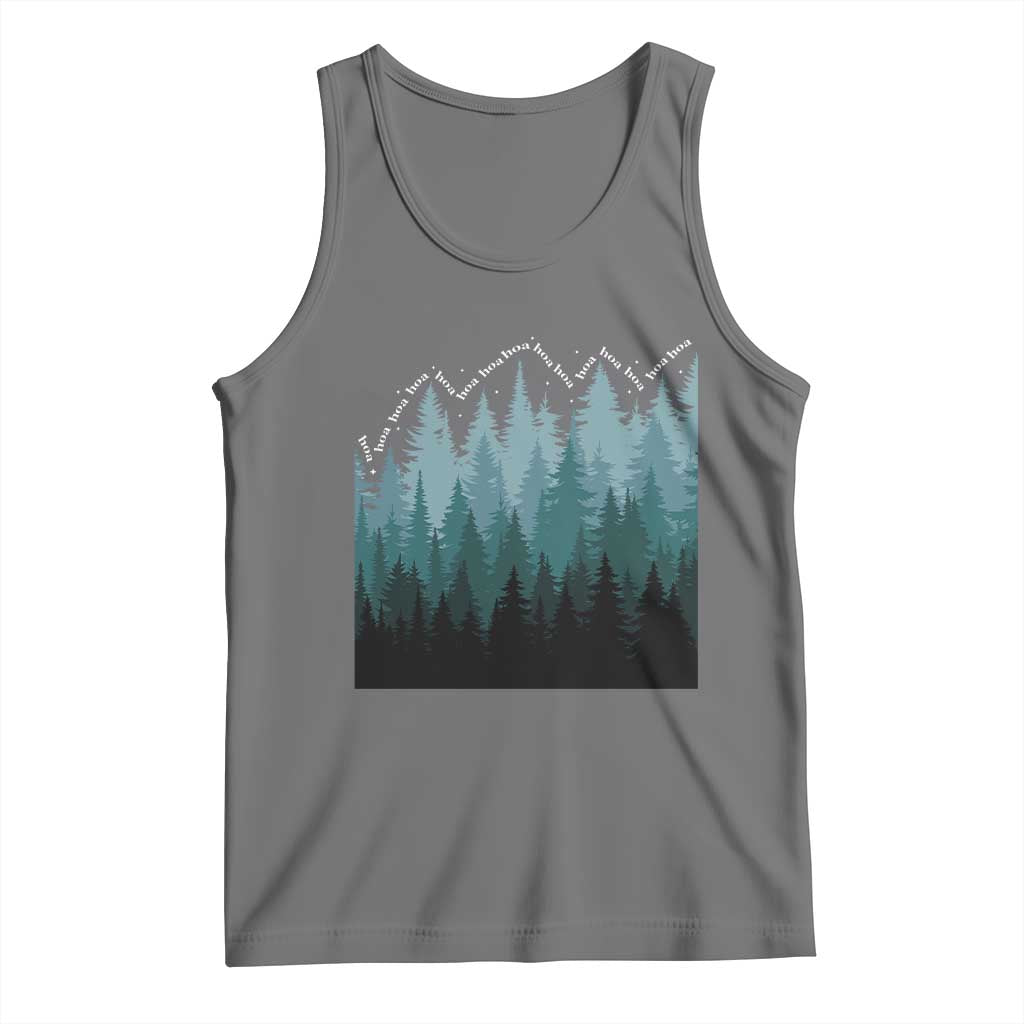 Hoa Hoa Hoa Tank Top Twilight Lover Pine Forest Cozy TS14 Black Heather Print Your Wear