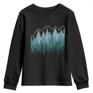Hoa Hoa Hoa Youth Sweatshirt Twilight Lover Pine Forest Cozy TS14 Black Print Your Wear