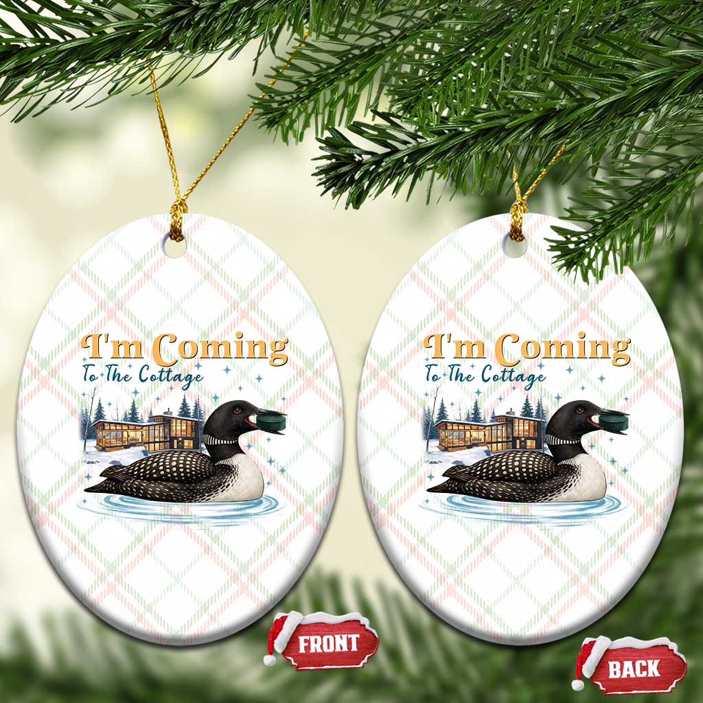 I Am Coming To The Cottage Ceramic Ornament Stupid Canadian Wolf Bird TS14 Print Your Wear