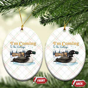 I Am Coming To The Cottage Ceramic Ornament Stupid Canadian Wolf Bird TS14 Print Your Wear