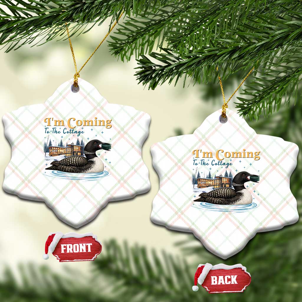 I Am Coming To The Cottage Ceramic Ornament Stupid Canadian Wolf Bird TS14 Print Your Wear