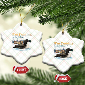 I Am Coming To The Cottage Ceramic Ornament Stupid Canadian Wolf Bird TS14 Print Your Wear