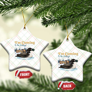 I Am Coming To The Cottage Ceramic Ornament Stupid Canadian Wolf Bird TS14 Print Your Wear