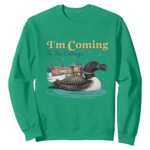 I Am Coming To The Cottage Sweatshirt Stupid Canadian Wolf Bird TS14 Irish Green Print Your Wear