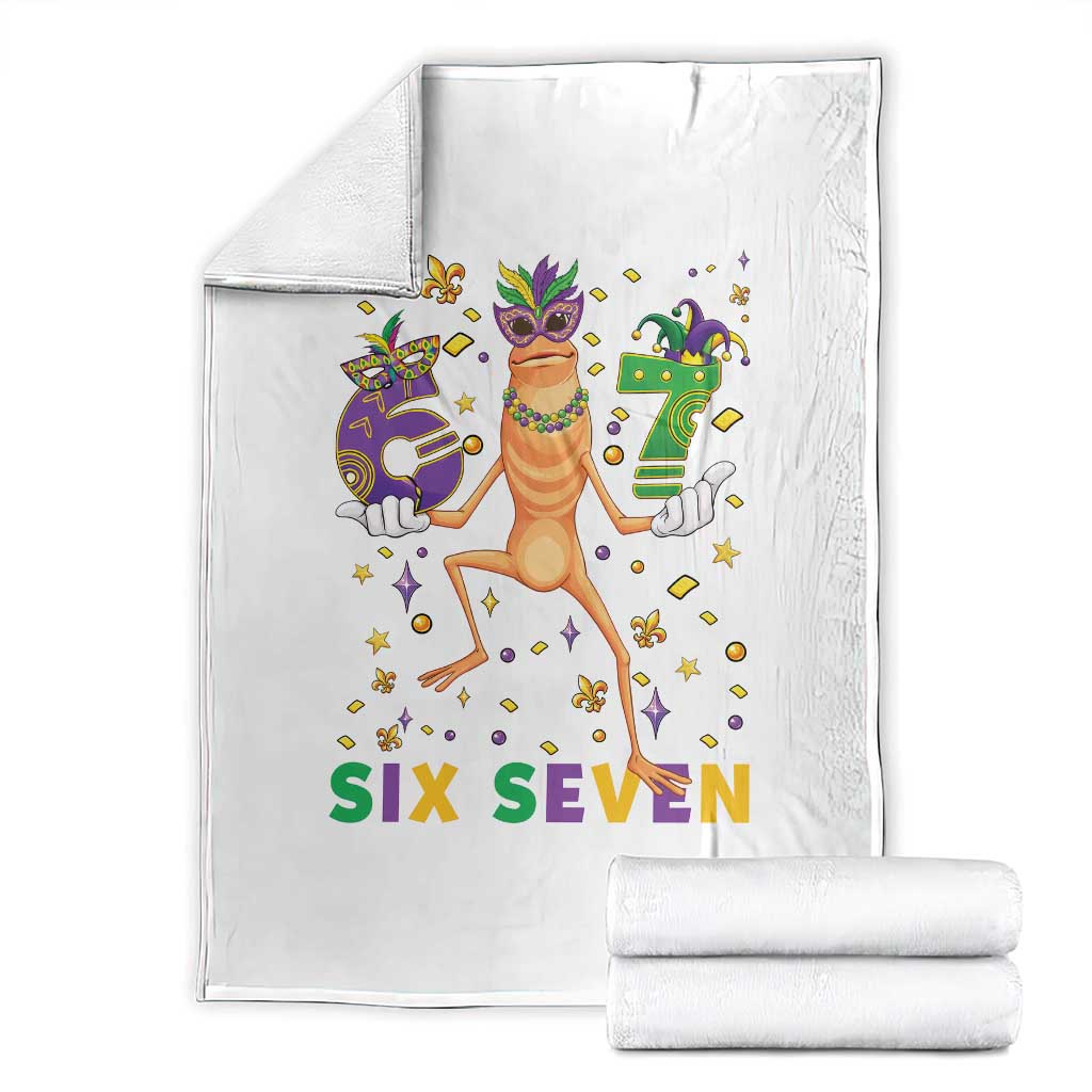 67 Mardi Gras Throw Blanket Marcus The Worm Carnival Trendy Meme TS14 White Print Your Wear