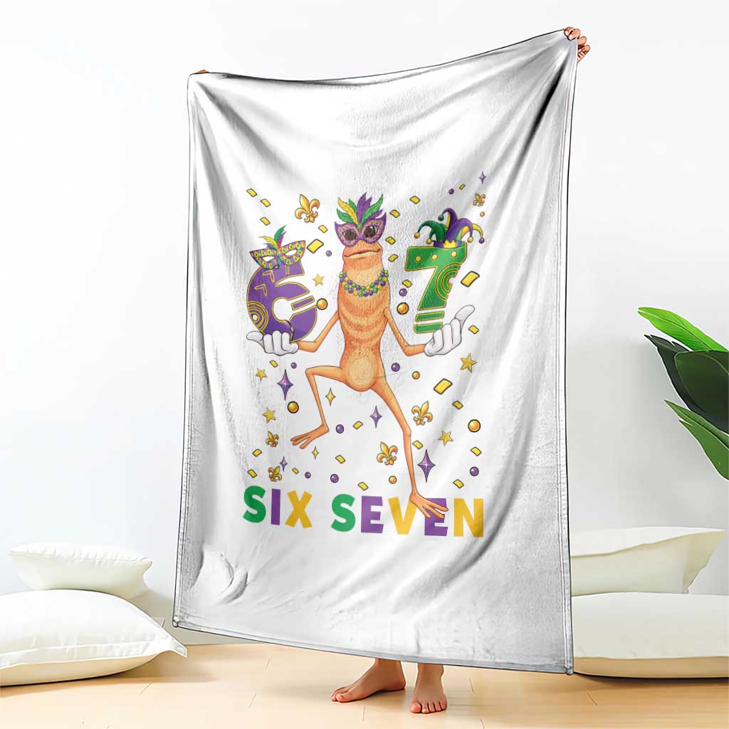 67 Mardi Gras Throw Blanket Marcus The Worm Carnival Trendy Meme TS14 Print Your Wear