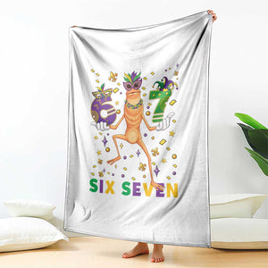 67 Mardi Gras Throw Blanket Marcus The Worm Carnival Trendy Meme TS14 Print Your Wear