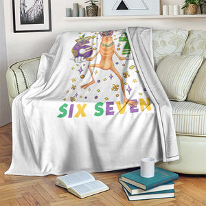 67 Mardi Gras Throw Blanket Marcus The Worm Carnival Trendy Meme TS14 Print Your Wear