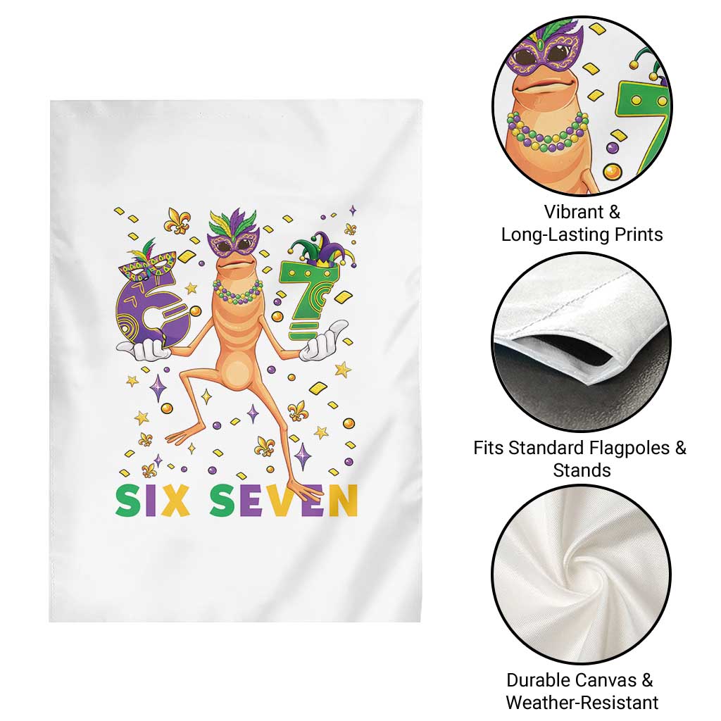67 Mardi Gras Garden Flag Marcus The Worm Carnival Trendy Meme TS14 Print Your Wear